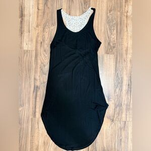Heart & Hips Black Dress with White Lace Back